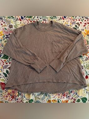Aerie “Happy Snit Pocket T-Shirt”